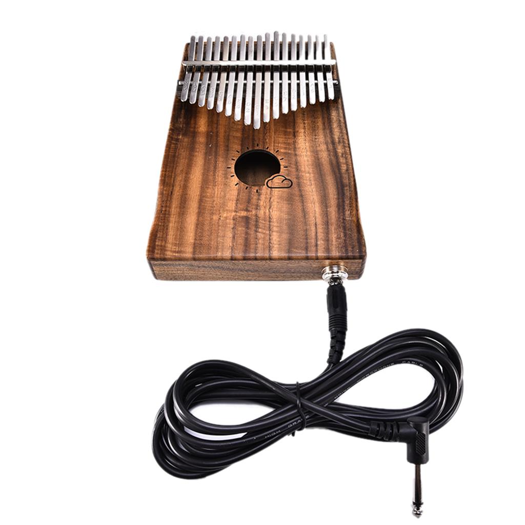 Kalimba Beginner Thumb Piano African Musical Instrument 17 Key Dark Brown