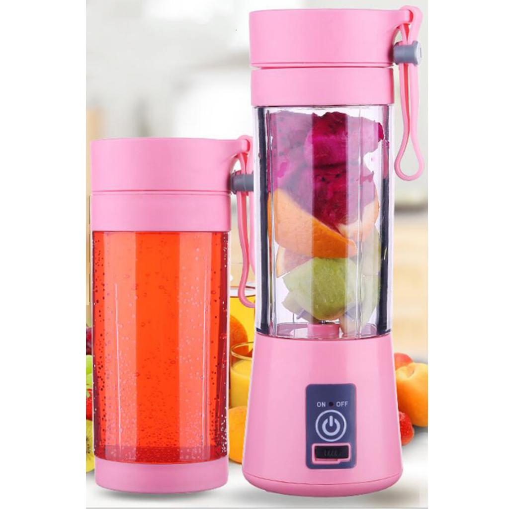 Electric fruit juicer rechargeable mini juicer multi-function Pink