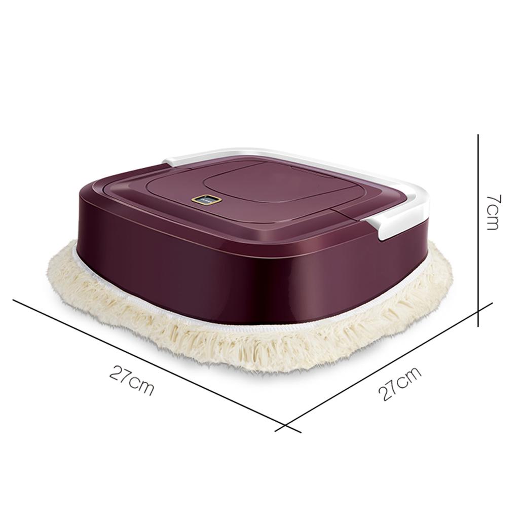 House Floor Quiet Cleaning Mopping Sweeping Robot USB Rechargeable Red
