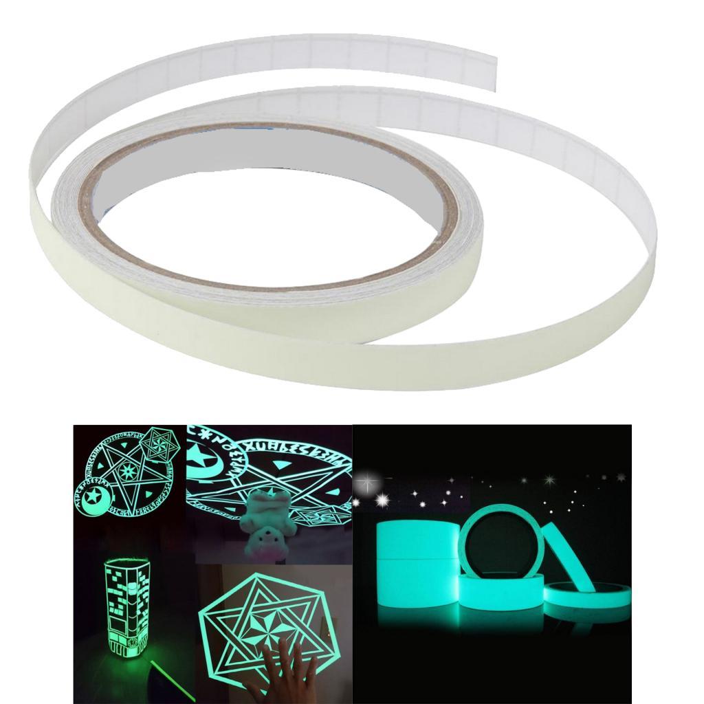 Glow In The Dark Stickers Self-adhesive Tape Sticker Blue Green 3cmx5m