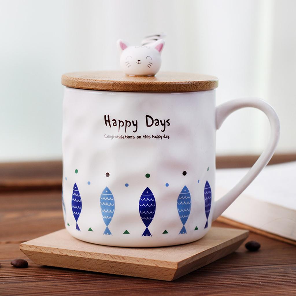 Novelty Cartoon Porcelain Coffee Mugs Creative Cute Milk Cup Glassware D