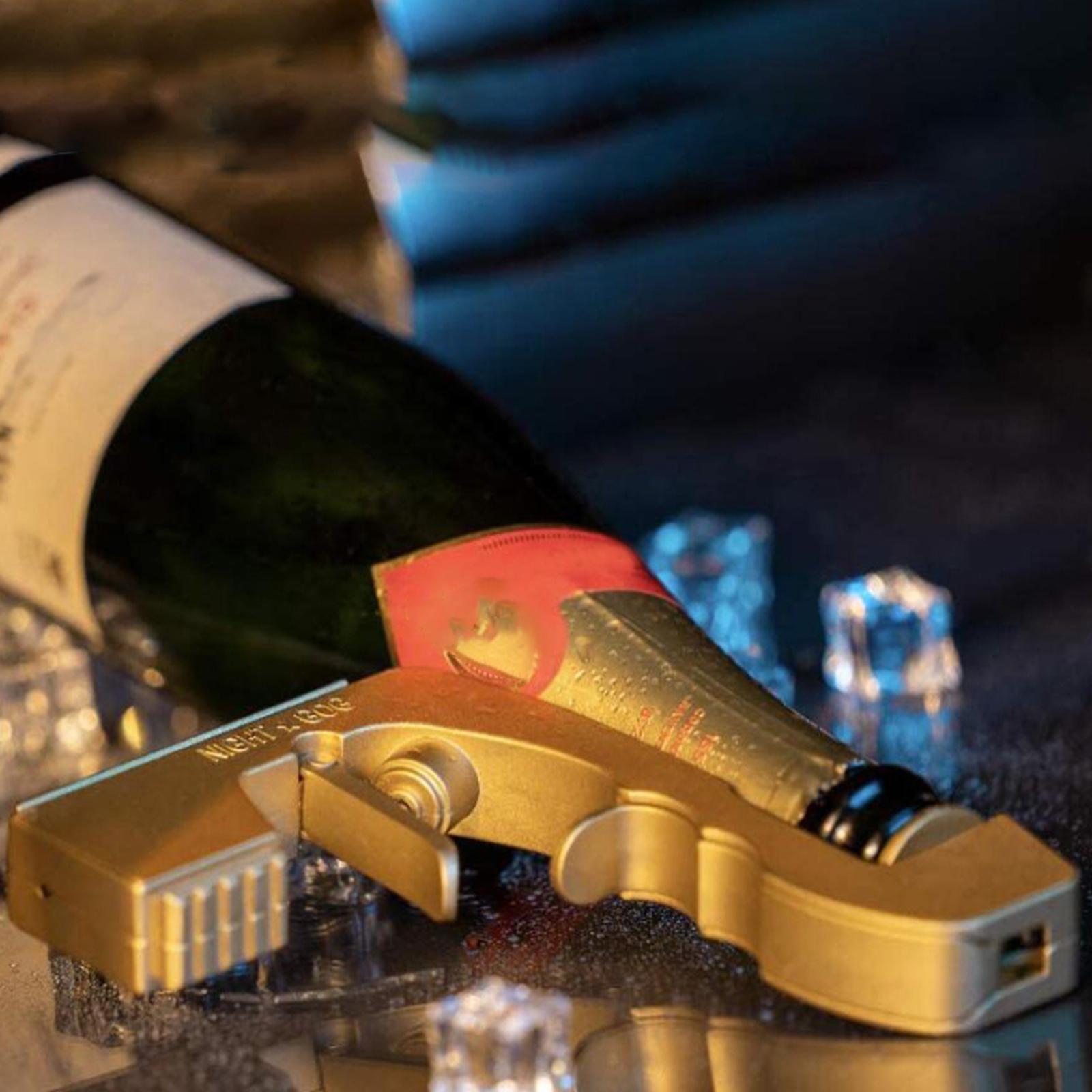 2xDurable Champagne Sprayer     Dispenser Beer Ejector Celebration Golden