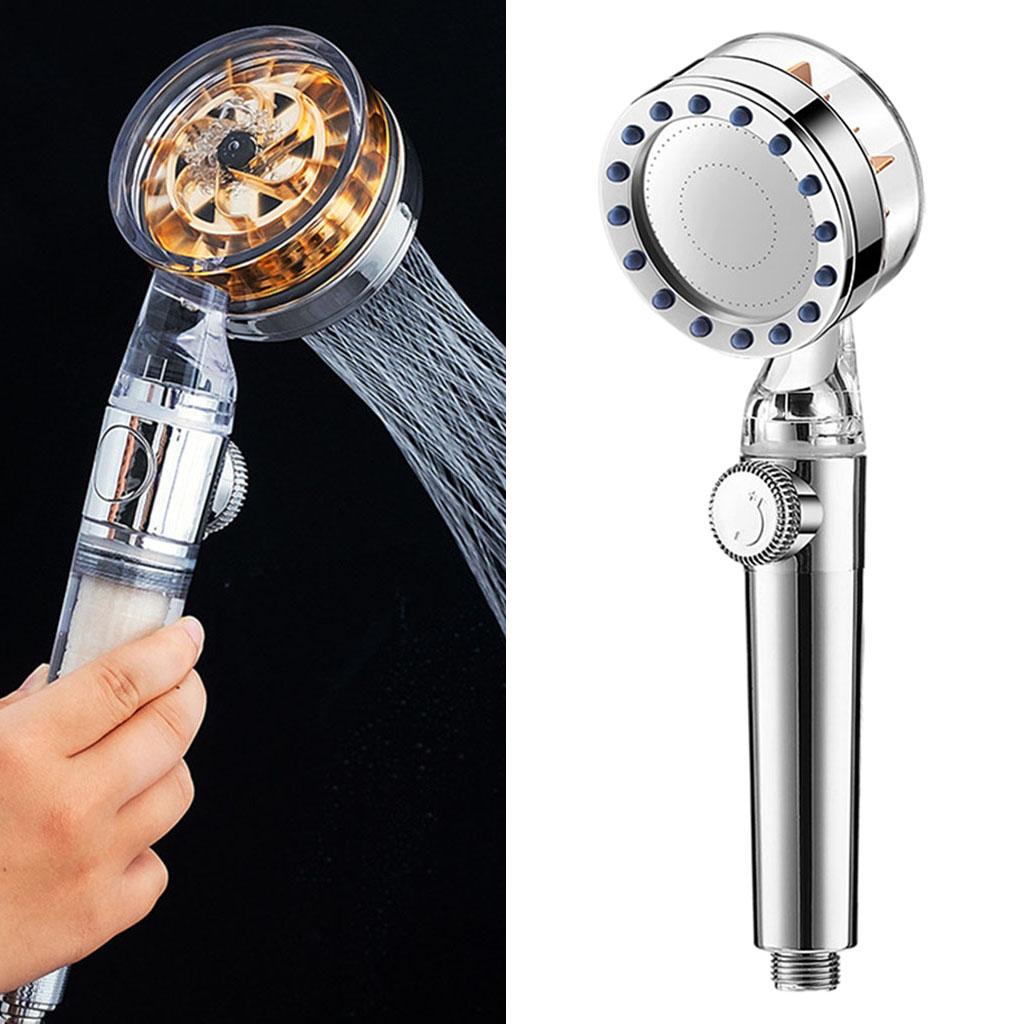 Filtration Shower Head High Flow Water Saving Bathroom Handheld Electroplate
