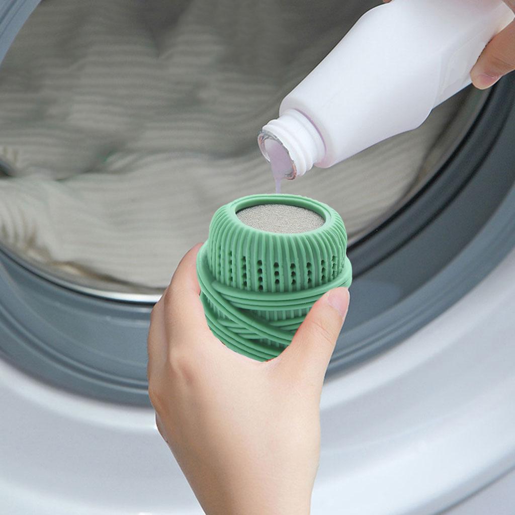 Laundry Ball Reusable Anti Knotting Anti Winding for Washing Machine Clothes Green