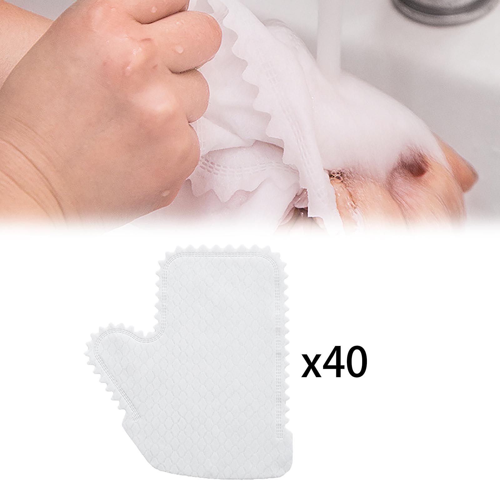 40Pcs Cleaning Duster Gloves Multi-Function Non-Woven for Glass Scrubber