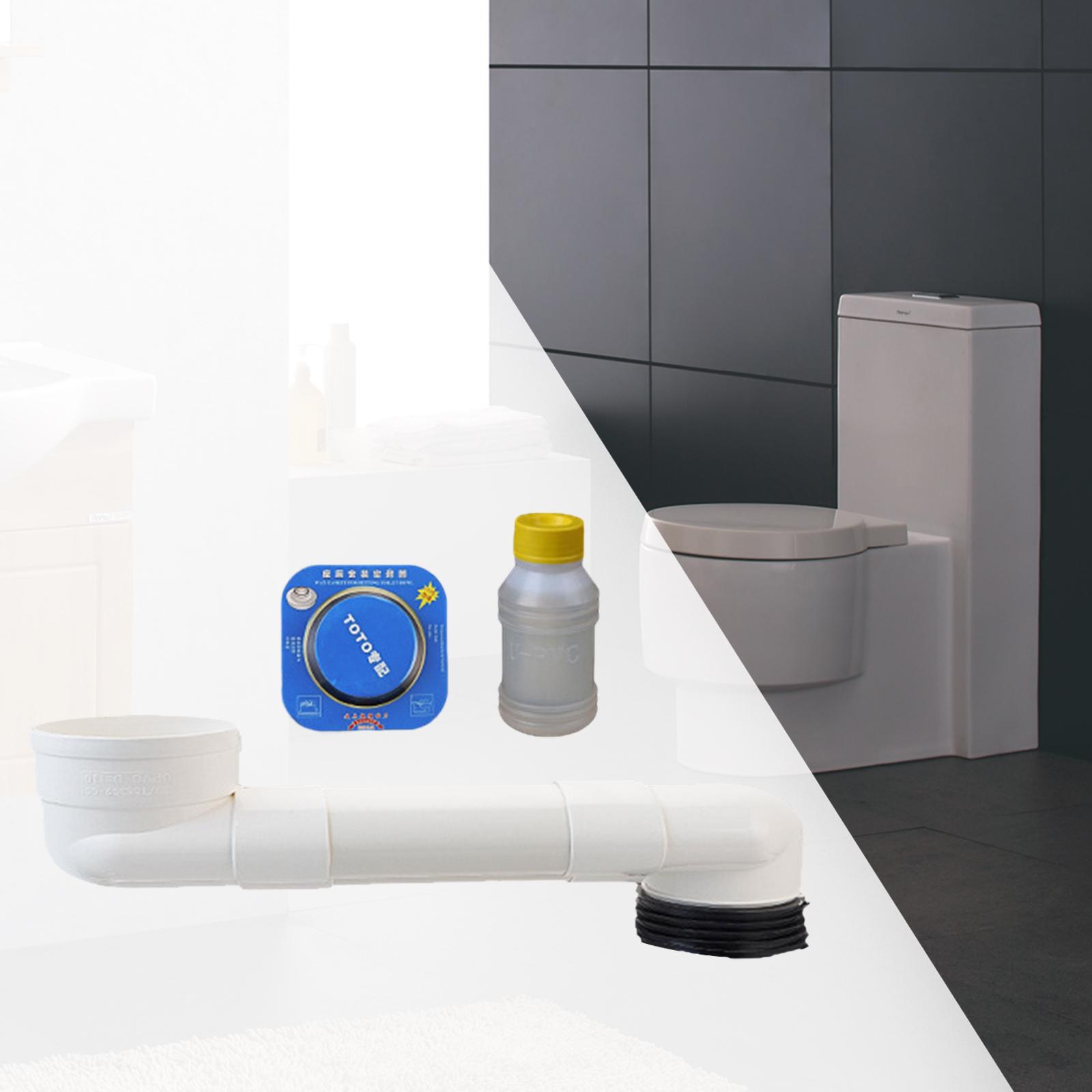 Offset Toilet Flange Repair Extension Drain Pipe Bathroom Sink Closet Flange 70cm