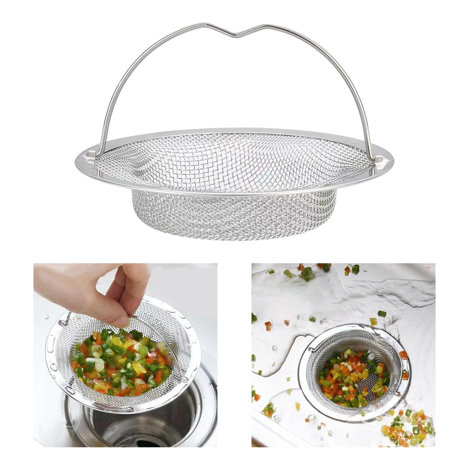 Kitchen Sink Strainer Fast Flow and Effective Rustproof with Foldable Handle