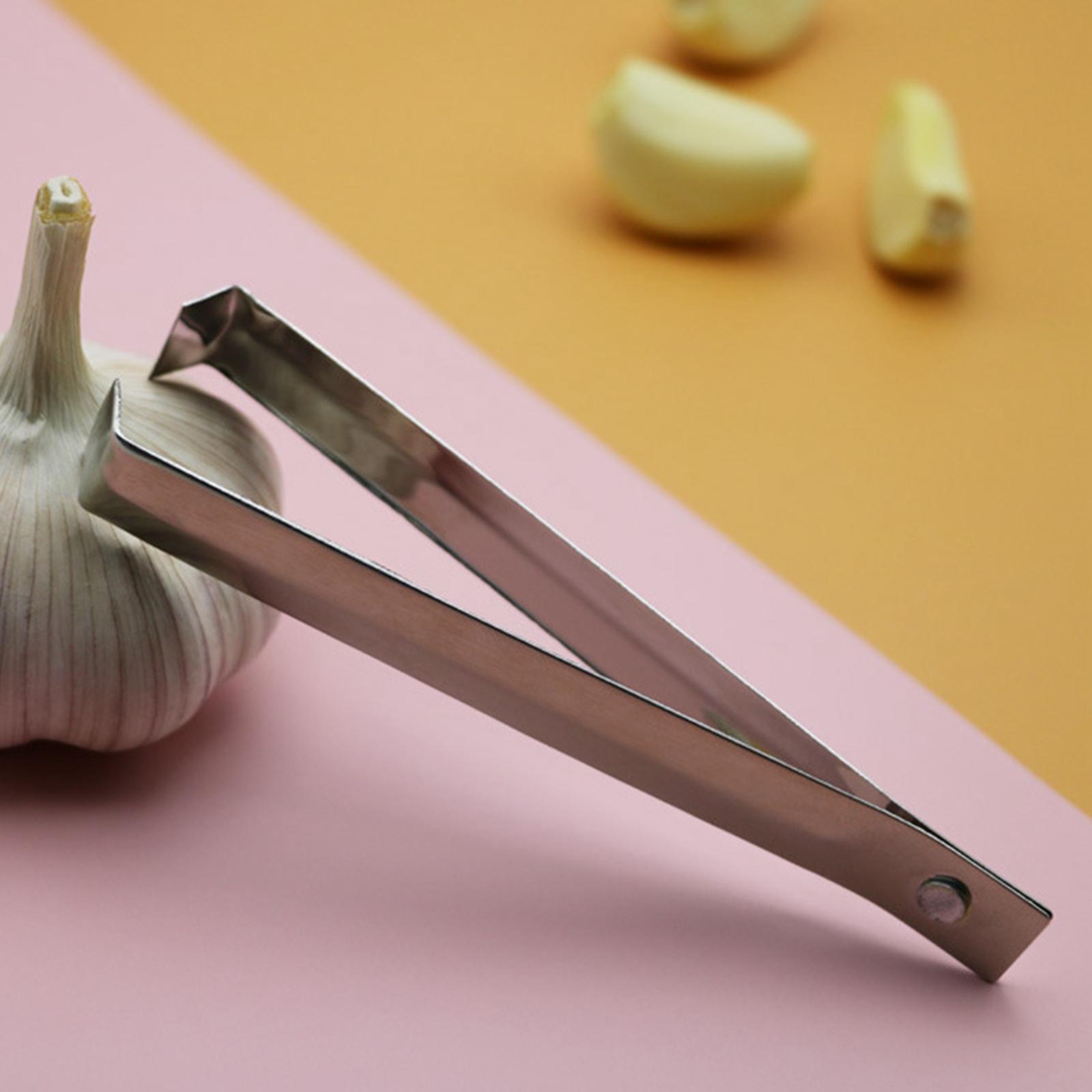 4x2Pcs Fish Bone Tweezers Set Garlic Tweezer Manual Pliers Vegetables Tools