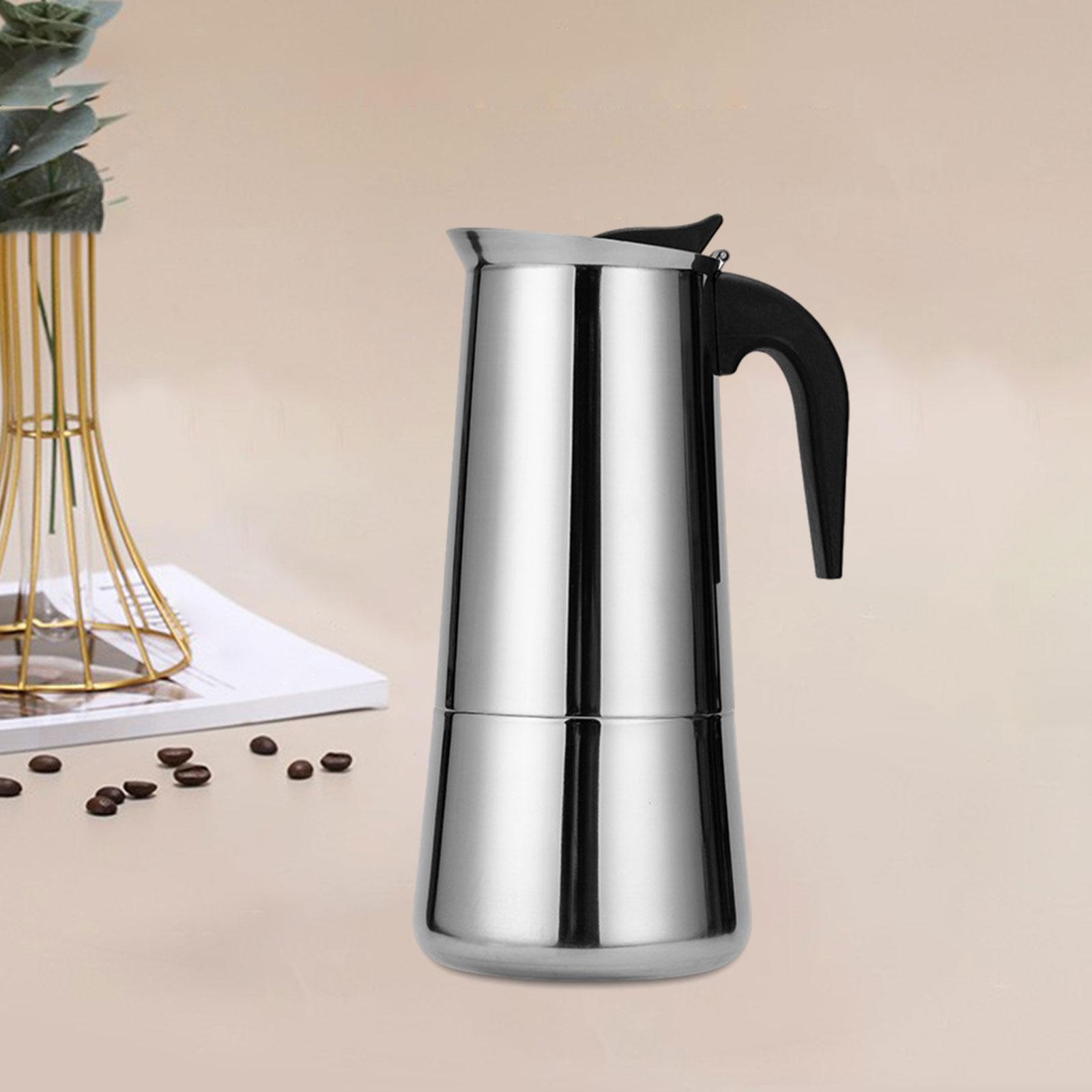 Stovetop Espresso Maker Durable 600ml Coffee Kettle for Cafe Restaurant Home