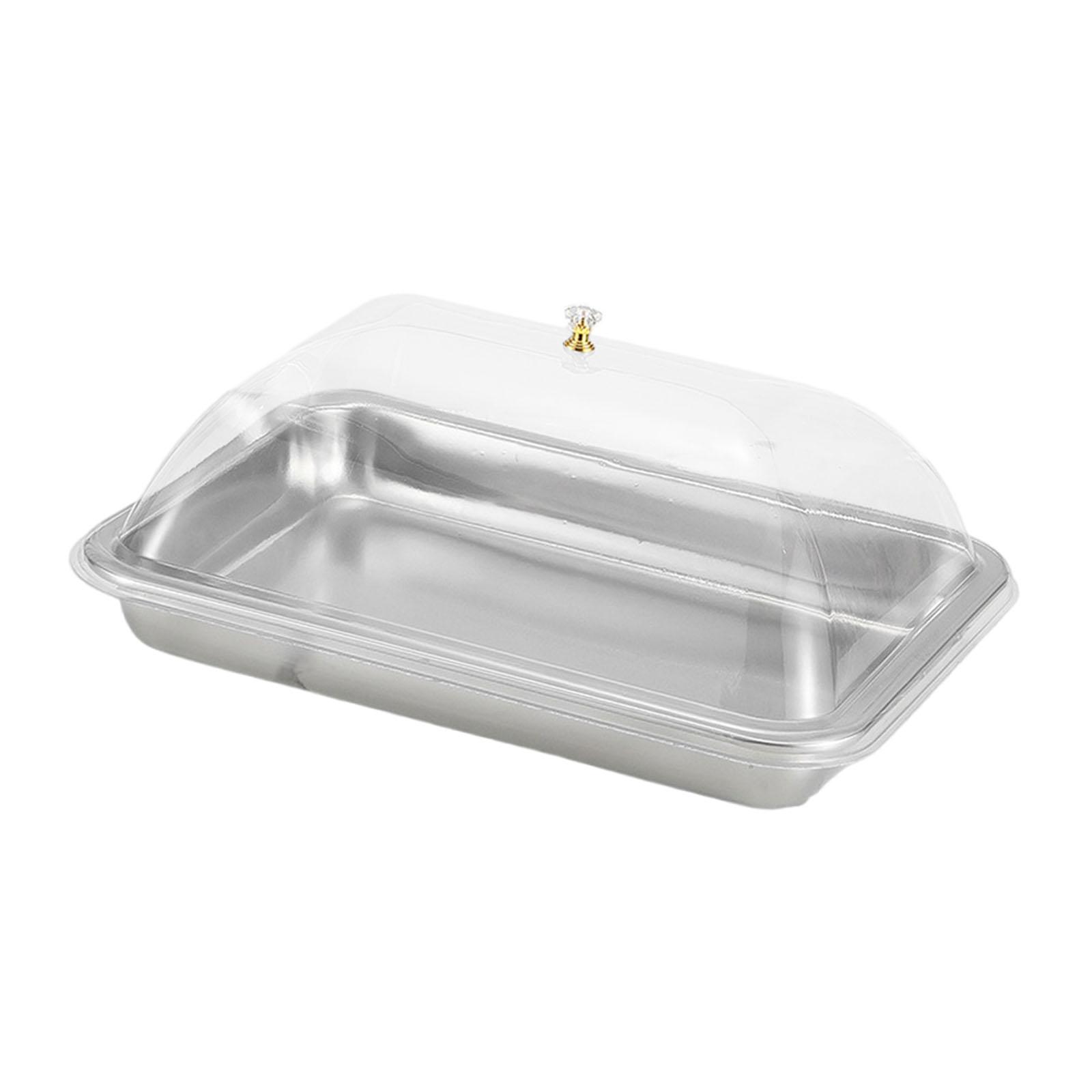 Stainless Steel Serving Tray with Dome Lid