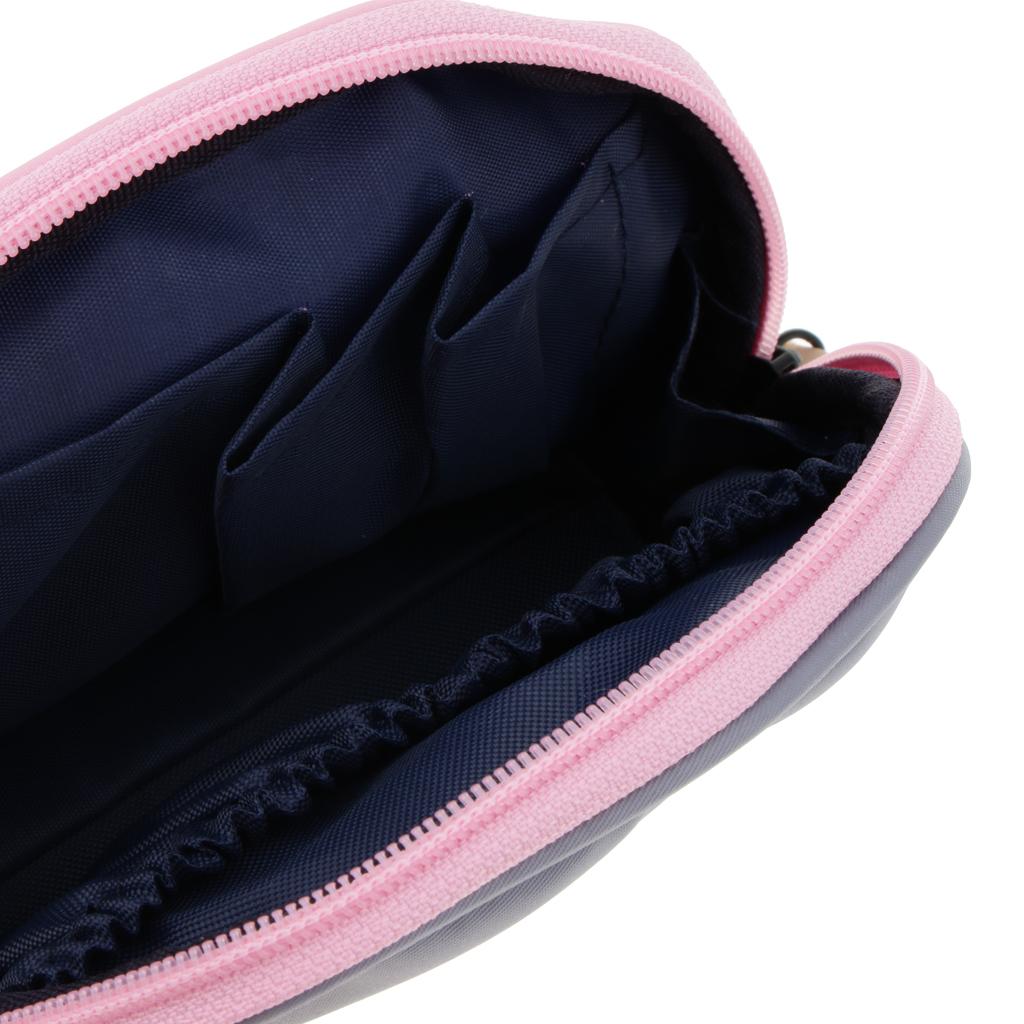 Women Travel Makeup Cosmetic Bag Organizer Toiletry Storage Pouch Pink-Gray