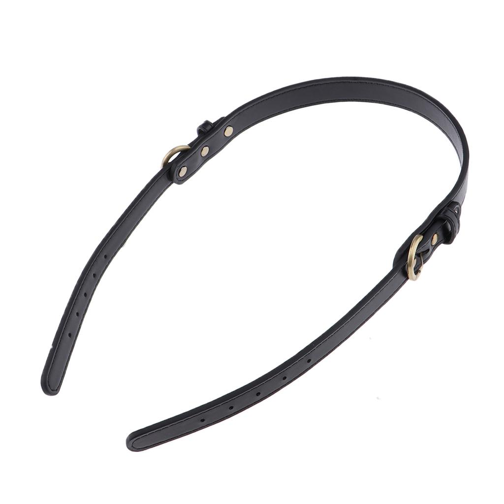 PU Leather Bag Handle Handbag Shoulder Bag Strap Detachable Bag Holder Black