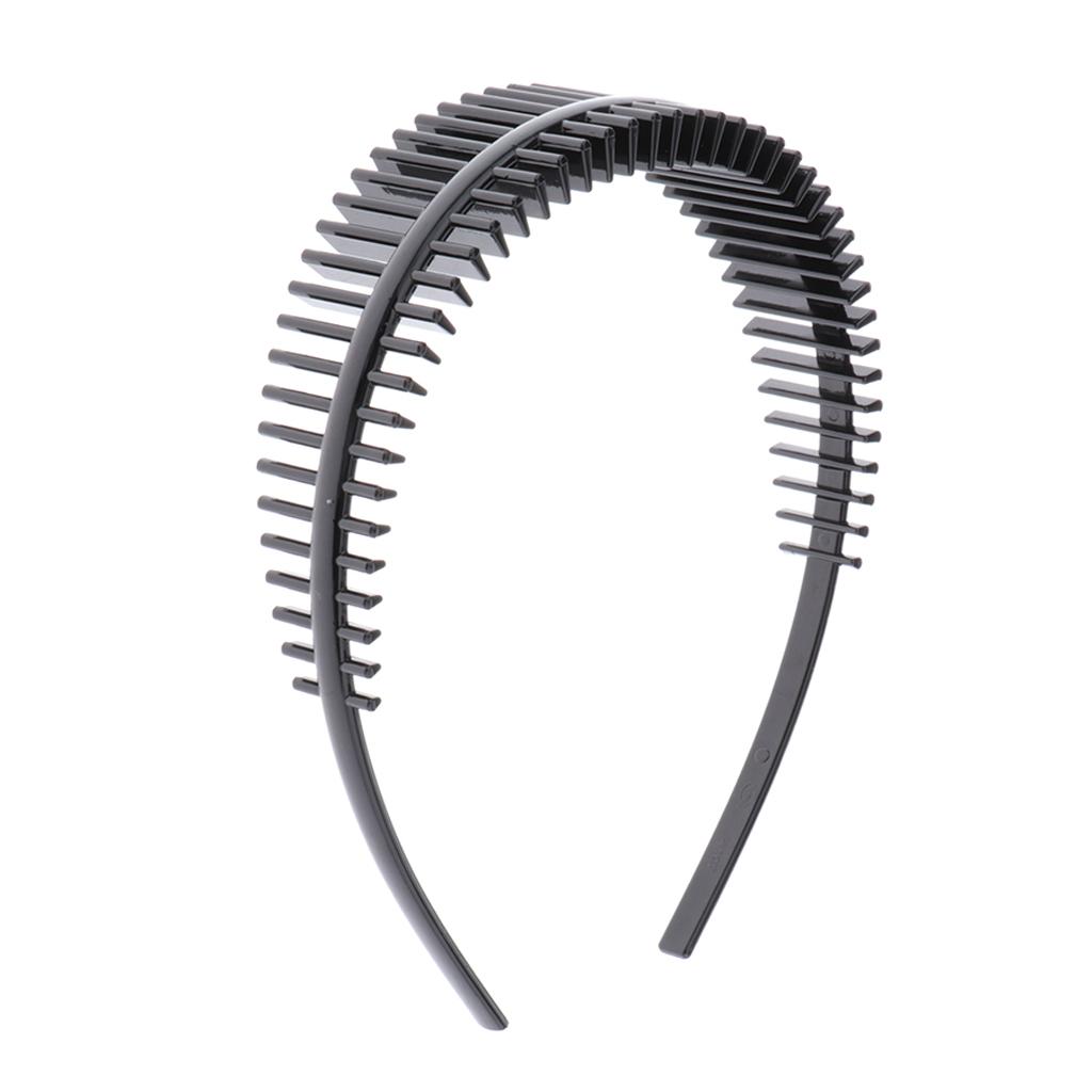 Plastic Teethed Comb Hair Hoop Flexible Hairband Headband Hair