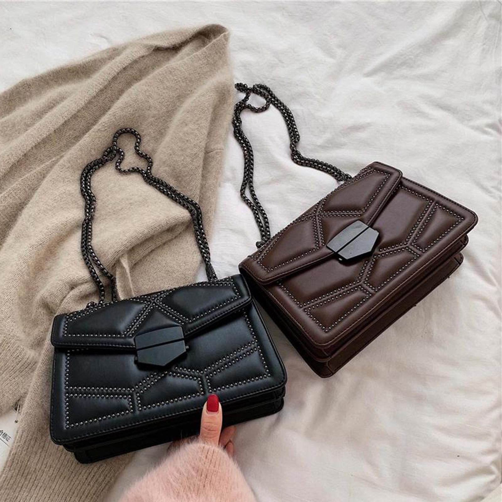 Women Chain Messenger Shoulder Bag Clutch Wallet Crossbody Bag Black