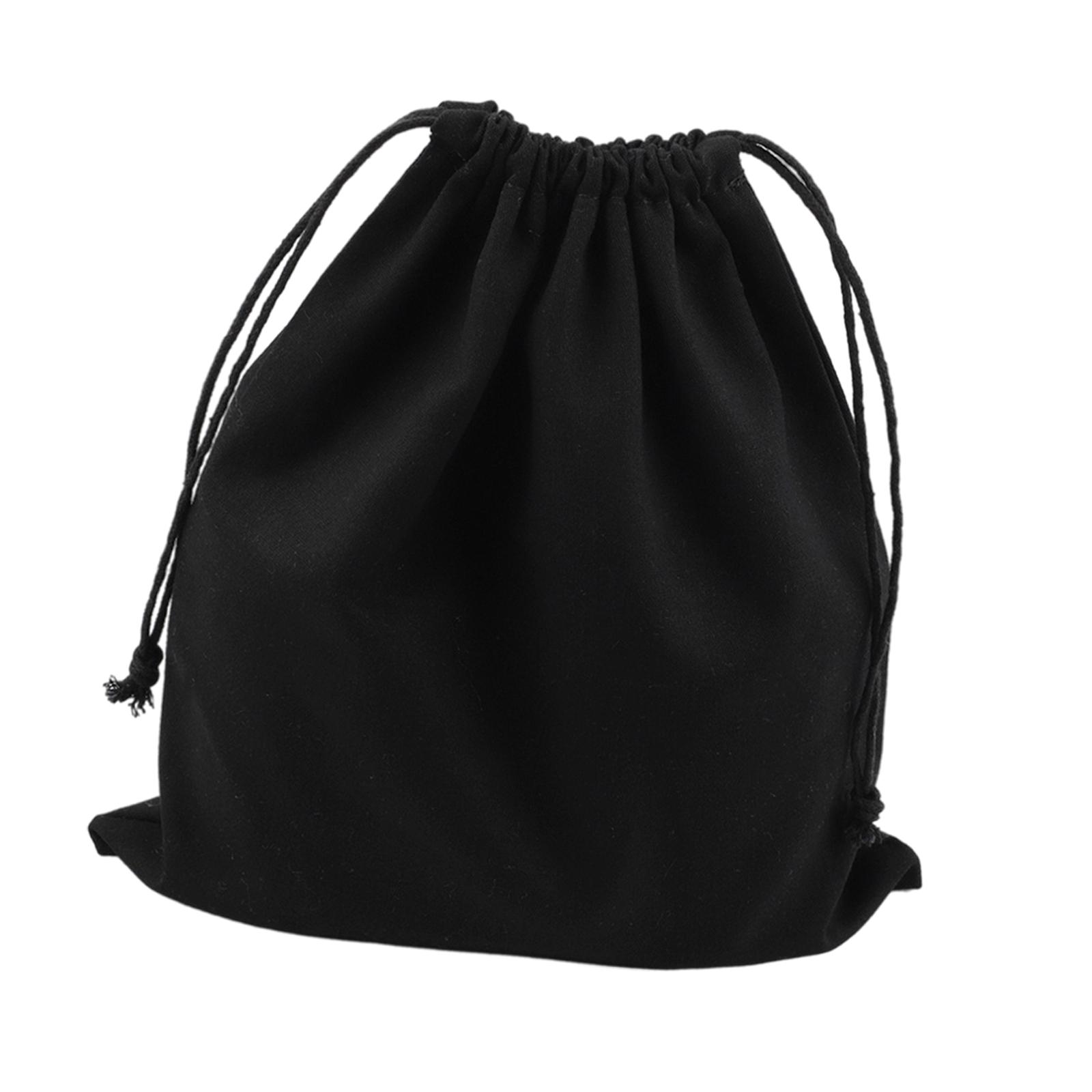 3x Canvas Drawstring Storage Bag Shoes Laundry Organizer Pouch Portable