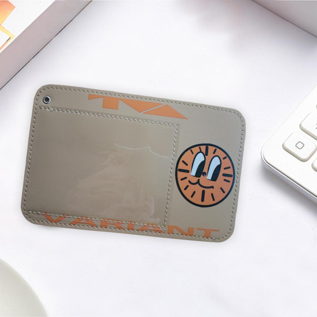 Waterproof Vaccination Card Protector Name Cards Holder Light Khaki