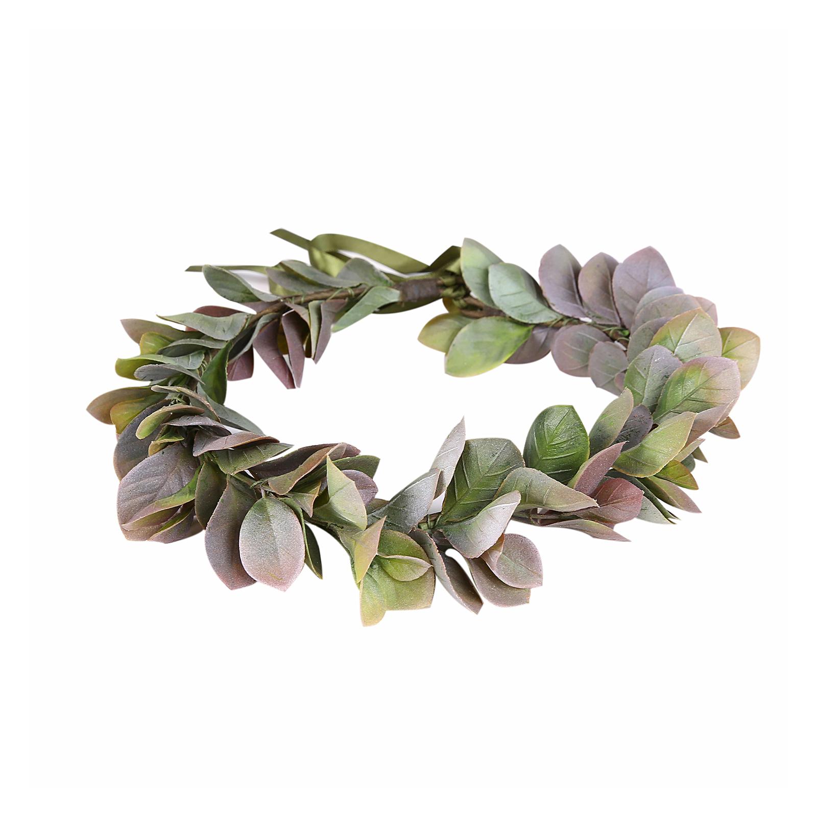 Greenery Floral Garland Headpiece Hair Garland for Wedding Holiday coffee