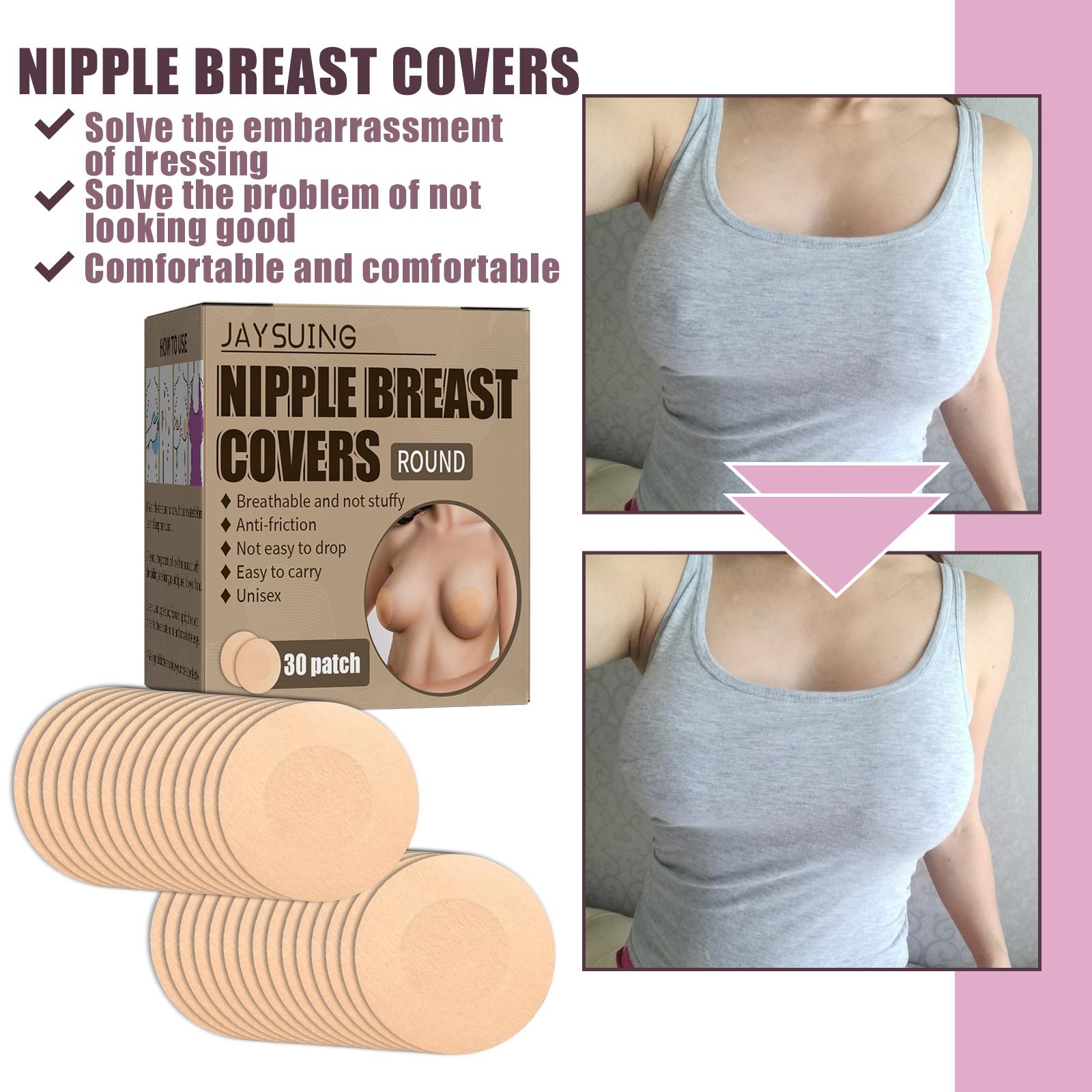 30x Breast Covers Adhesive Invisible for Bathing suits Shirts Women Men