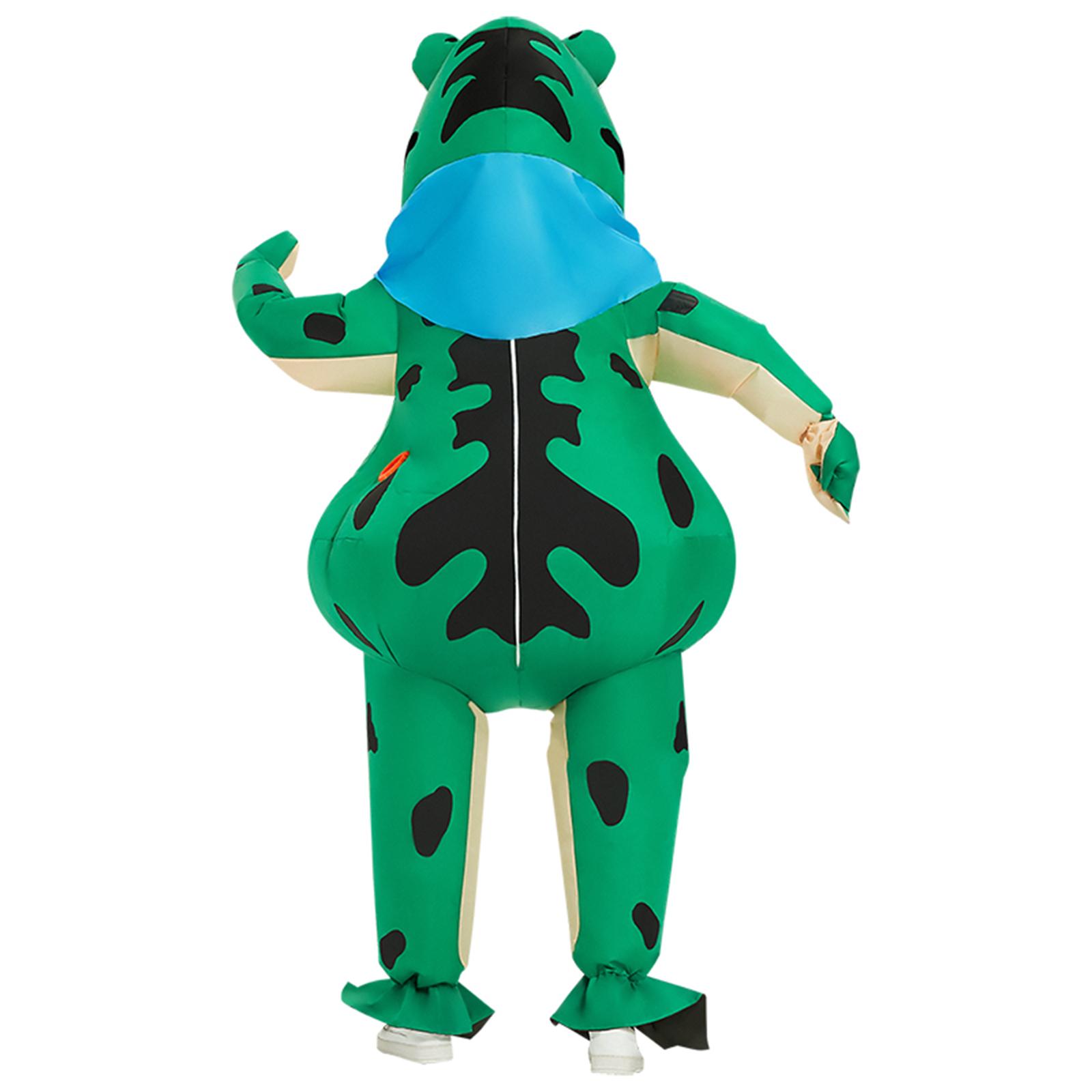 2xUnisex Adult Animal Frog Inflatable Costume Dress up Halloween Cosplay Funny
