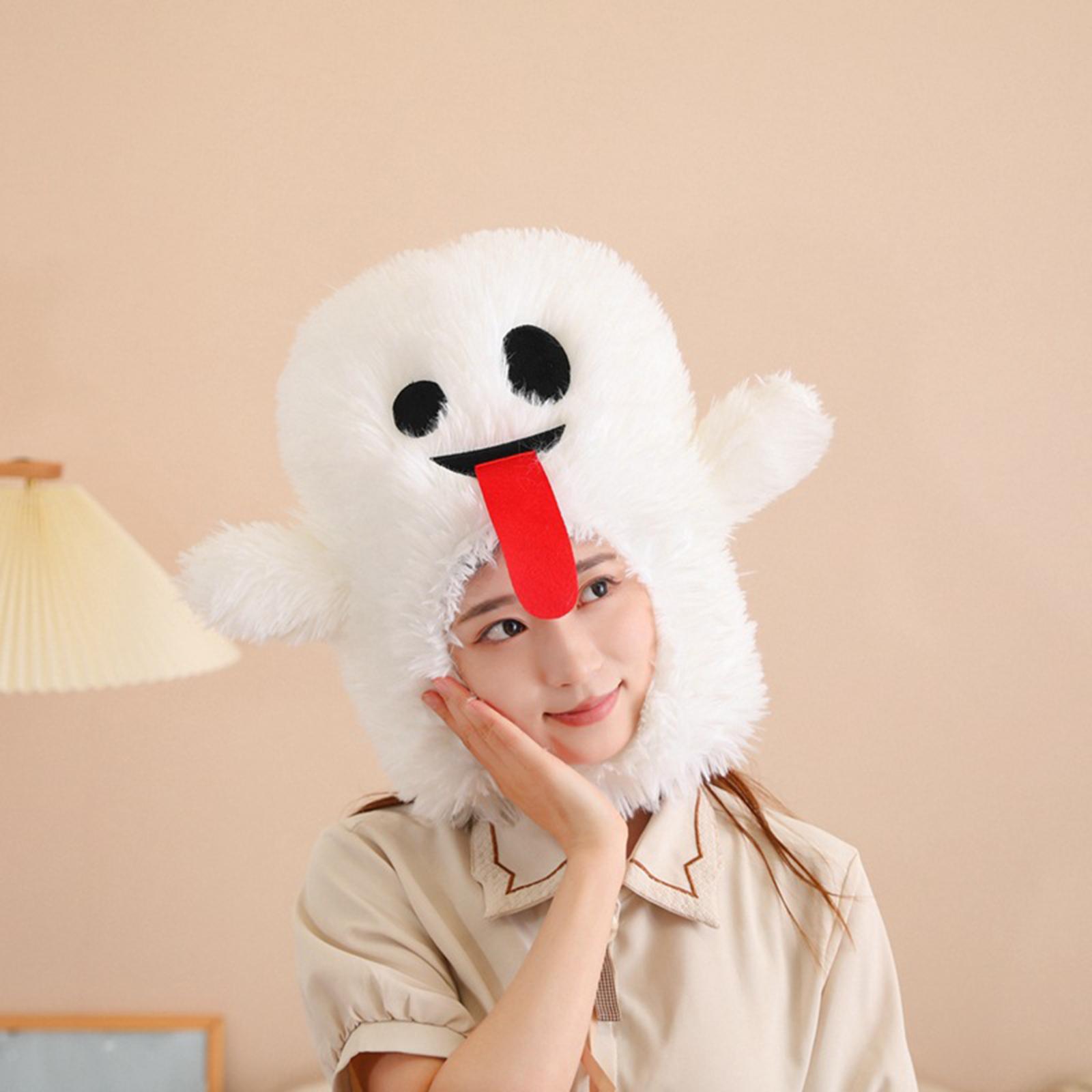 Halloween Plush Hat Adults Cartoon Selfie Hat for Holiday Carnival Halloween