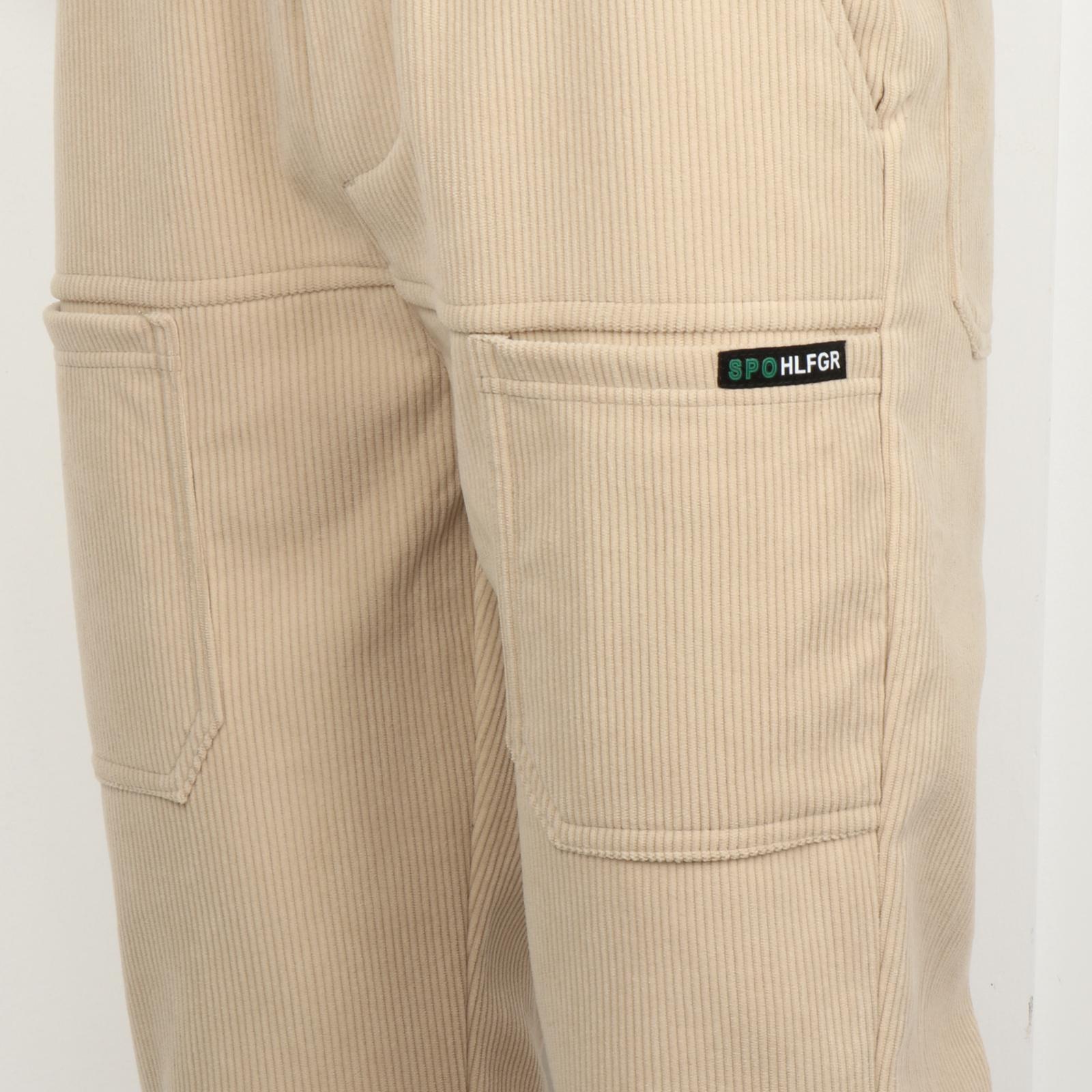 Winter Fleece Pants Men Casual Relaxed Fashionable Thick Athletic Sweatpants Beige 32