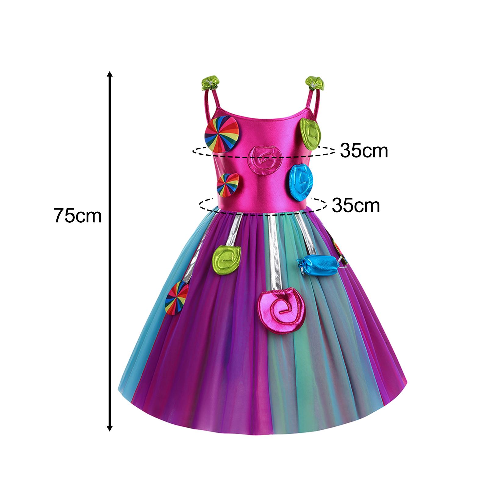 2xCandy Dress for Girls Sleeveless Princess Dress Dance Role Playing 120