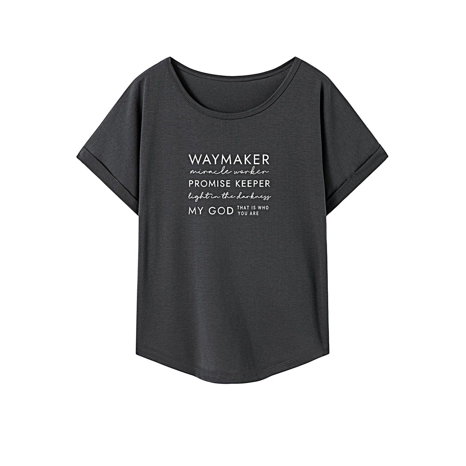 Women's T Shirt Summer Ladies Basic Tee Shirt for Commuting Walking Vacation M