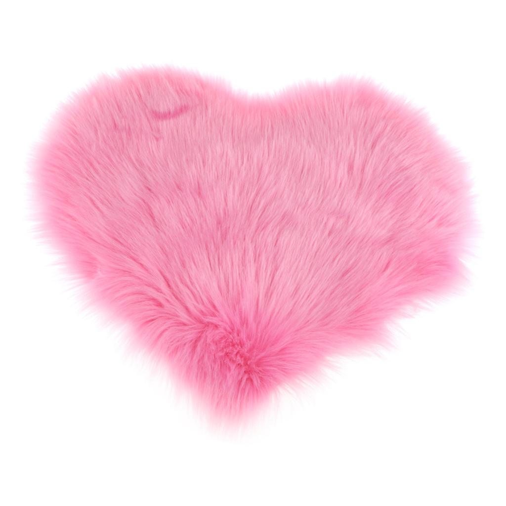 Artificial Wool Soft Plush Sofa Pillow Case Cushion Cover Pink