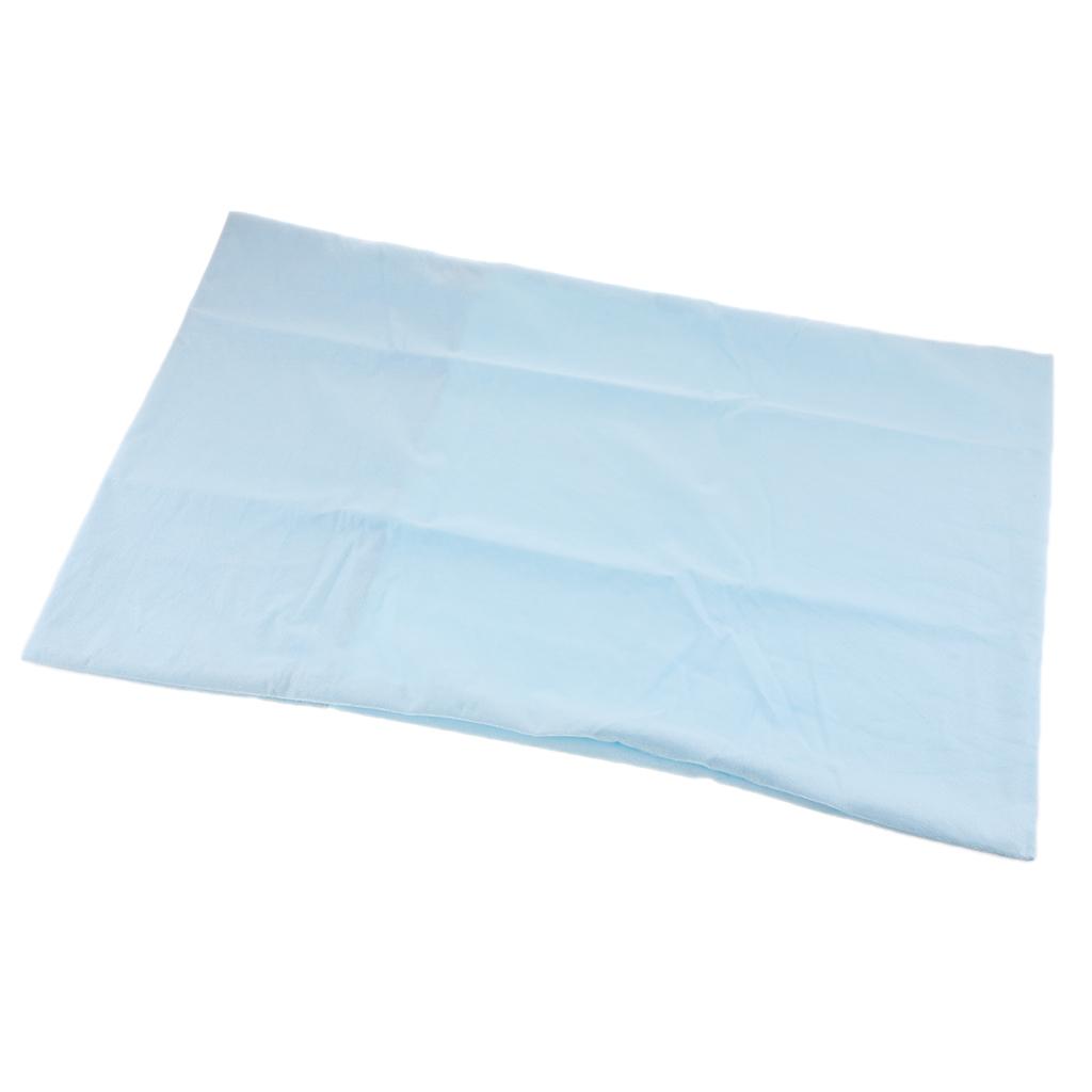 Waterproof Mite-proof Luxury Silky Pillowcases Envelope - Blue - 48x74cm