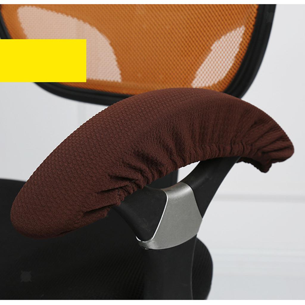 2pcs Soft Chair Arm Rest Covers Stretchable Office Chair ...