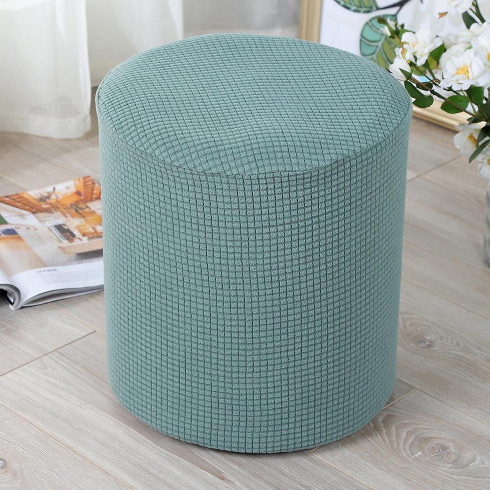 3x Ottoman Slipcover Footstool Protector Covers Stool Covers Stretch
