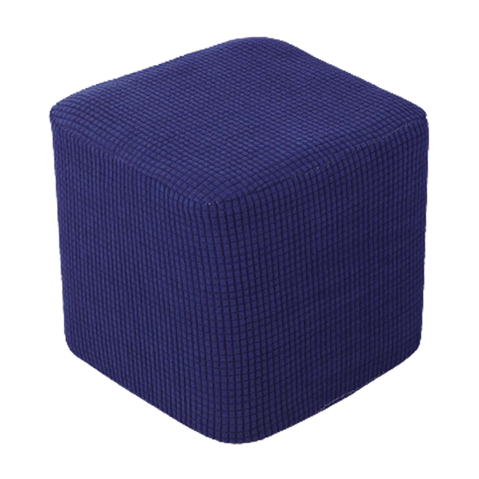 Ottoman Slipcover Dark Blue