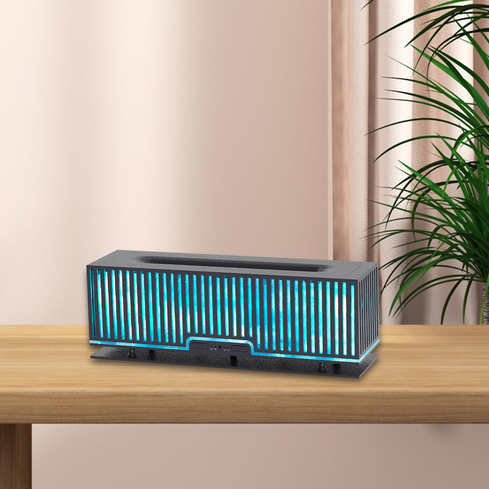 Flame Humidifier with Flame Lamp 200ml Home Noiseless Essential Oil Diffuser Gray