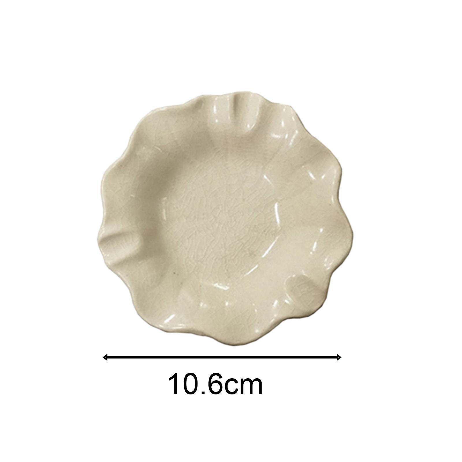 Ceramic Serving Tray Lightweight Diffuser Ceramic Plate Durable Jewelry Tray White