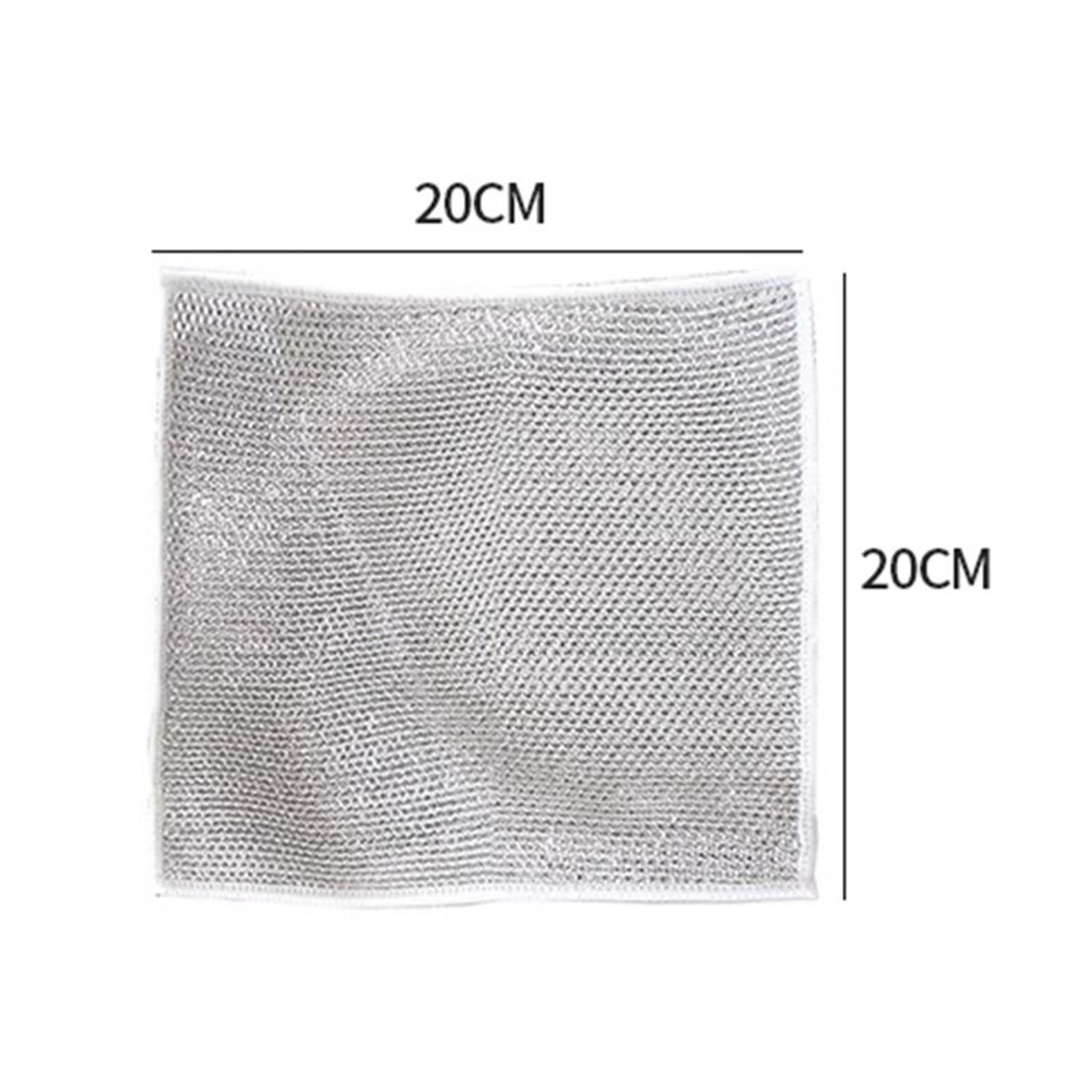 5xMultifunctional Non Scratch Wire Dishcloth for Washing Dishes Household Pots