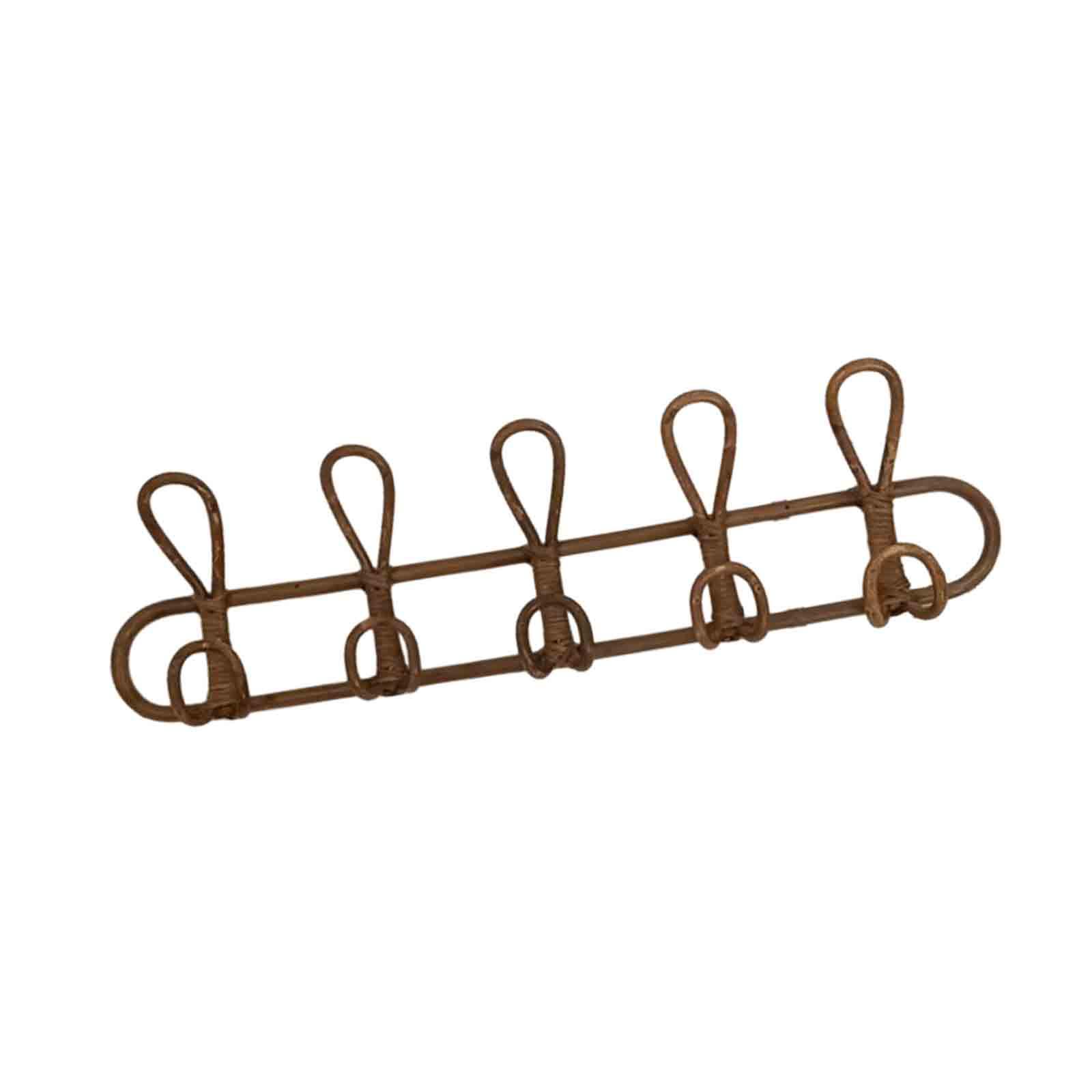 Wall Mounted Coat Rack Wall Decoration Clothes Hanger for Coats Outfits Suit 5 Hooks