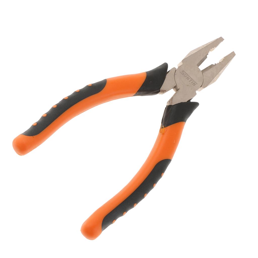Multifunction Pliers Wire Cutter Hardware Tool Non-slip 6 inch nickel plated