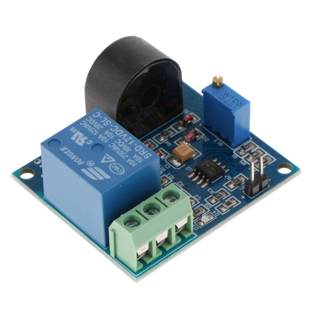 AC 0-5A Current Detection Sensor Module Switch Output DC 12V
