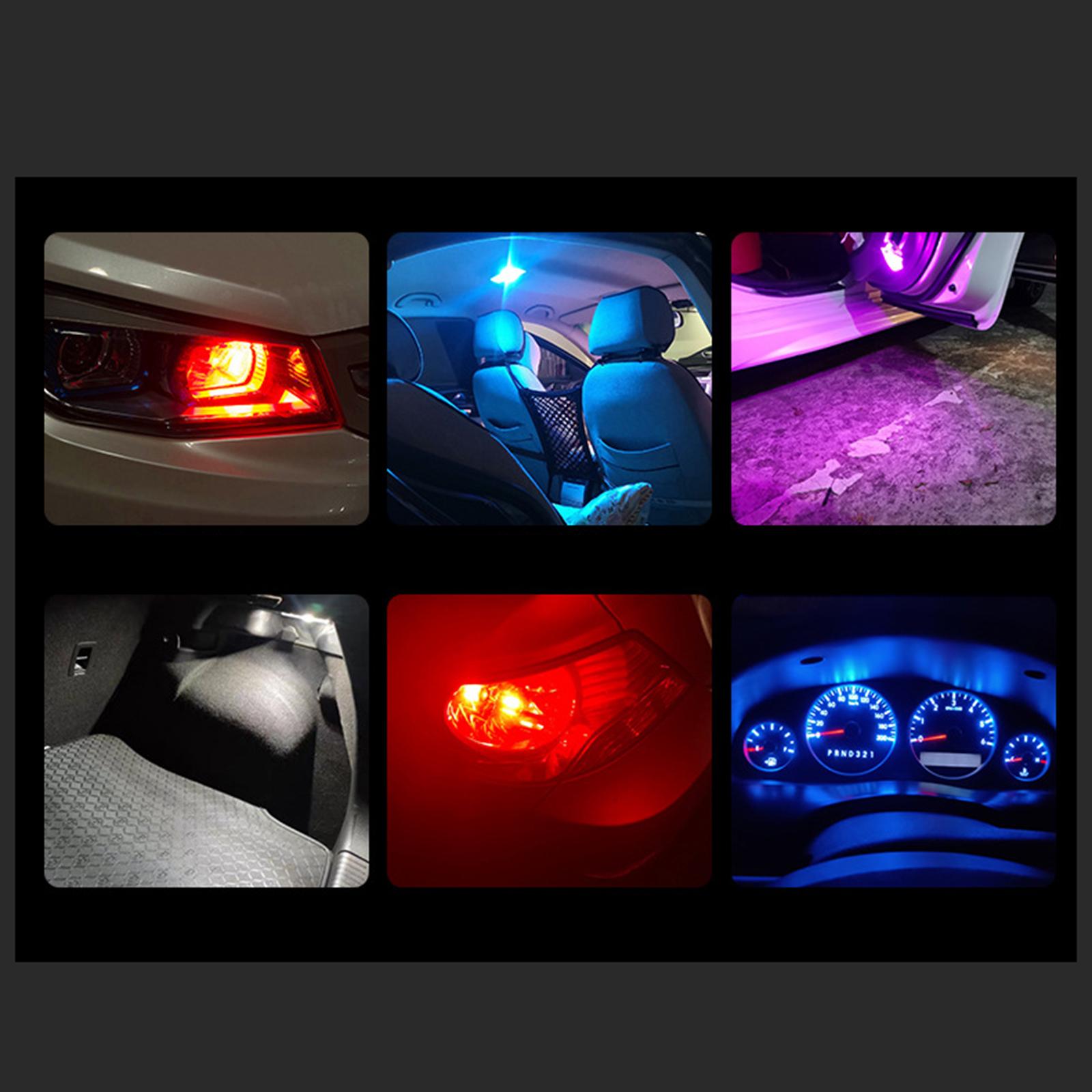 10/Set T10 COB LED Car Interior Light 12V Pink Lighting