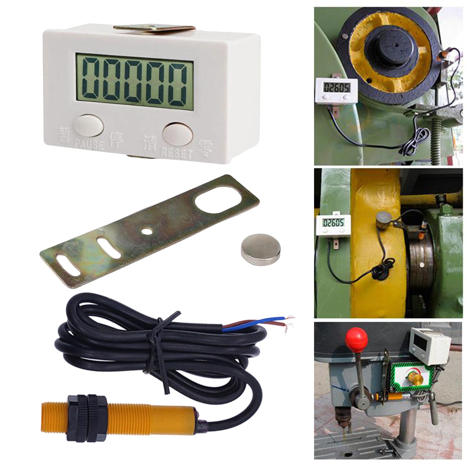 Electronic Digital Counter Meter Accurate Counter Panel Gauge Practical automatic induction