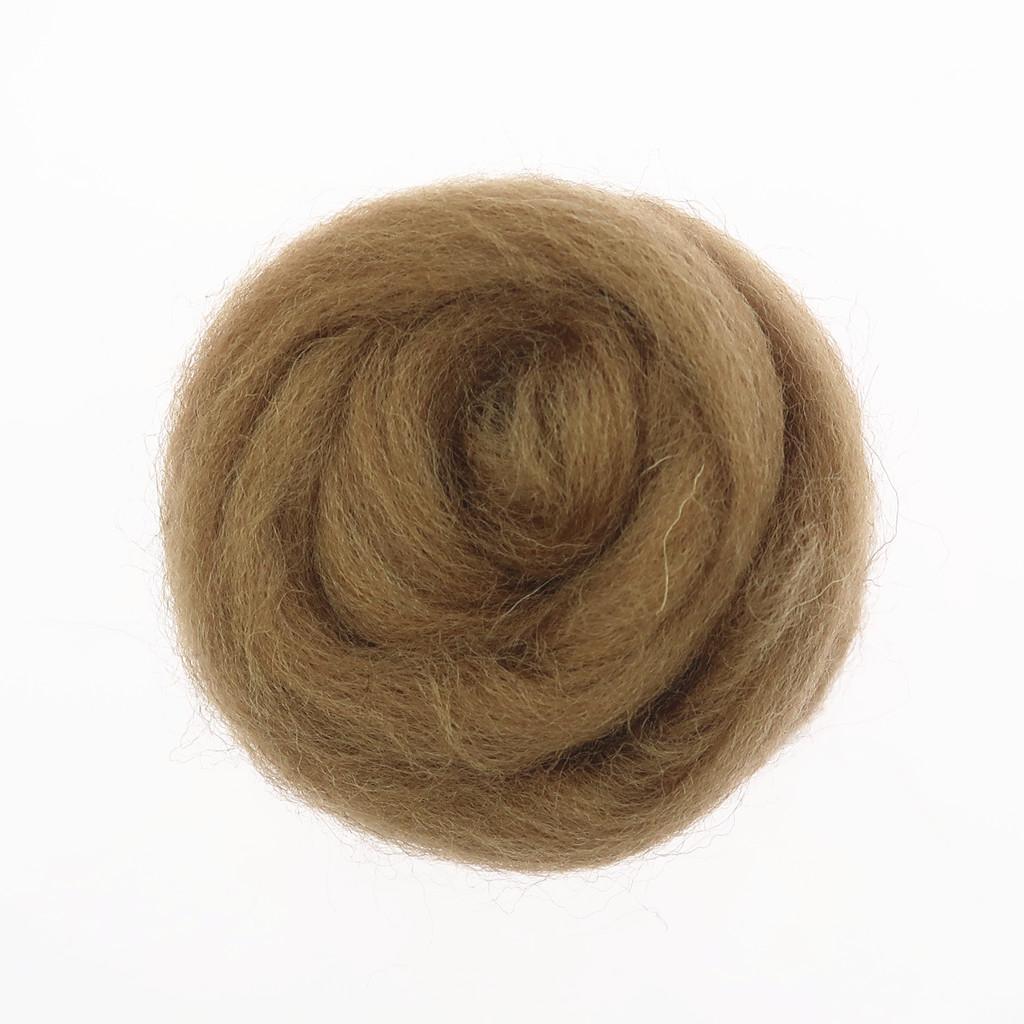 5x1 Piece 10g Wool Top Roving Felting Wool   Felting Fiber Coffee