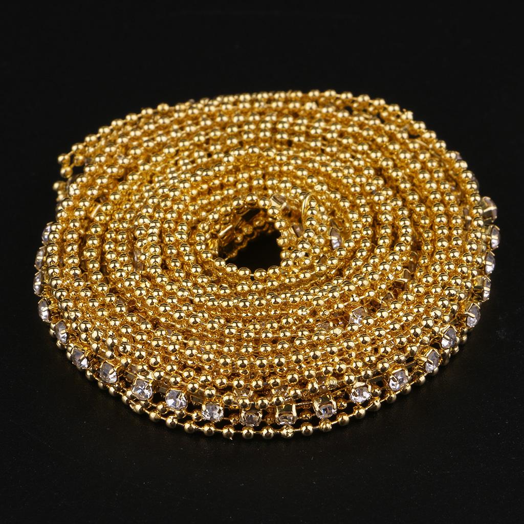 Rhinestone Ribbon Trim Chain