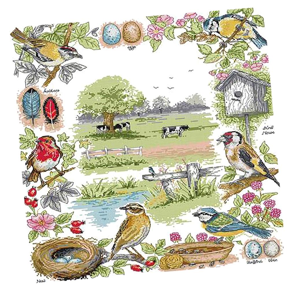 Stamped Cross Stitch Kits Embroidery Package for Beginners Pasture Pattern eBay