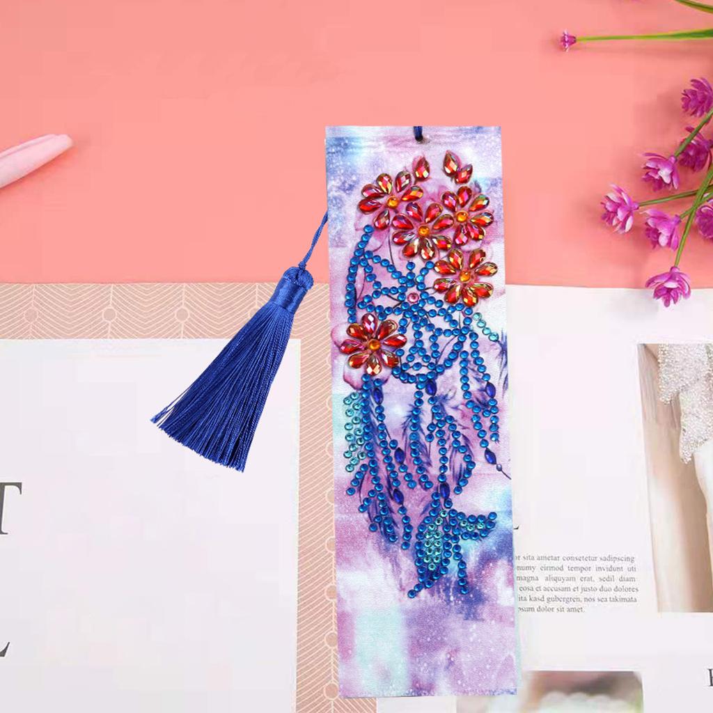 Special Shaped Diamond Painting DIY 5D Tassel Bookmark Dreamcatcher