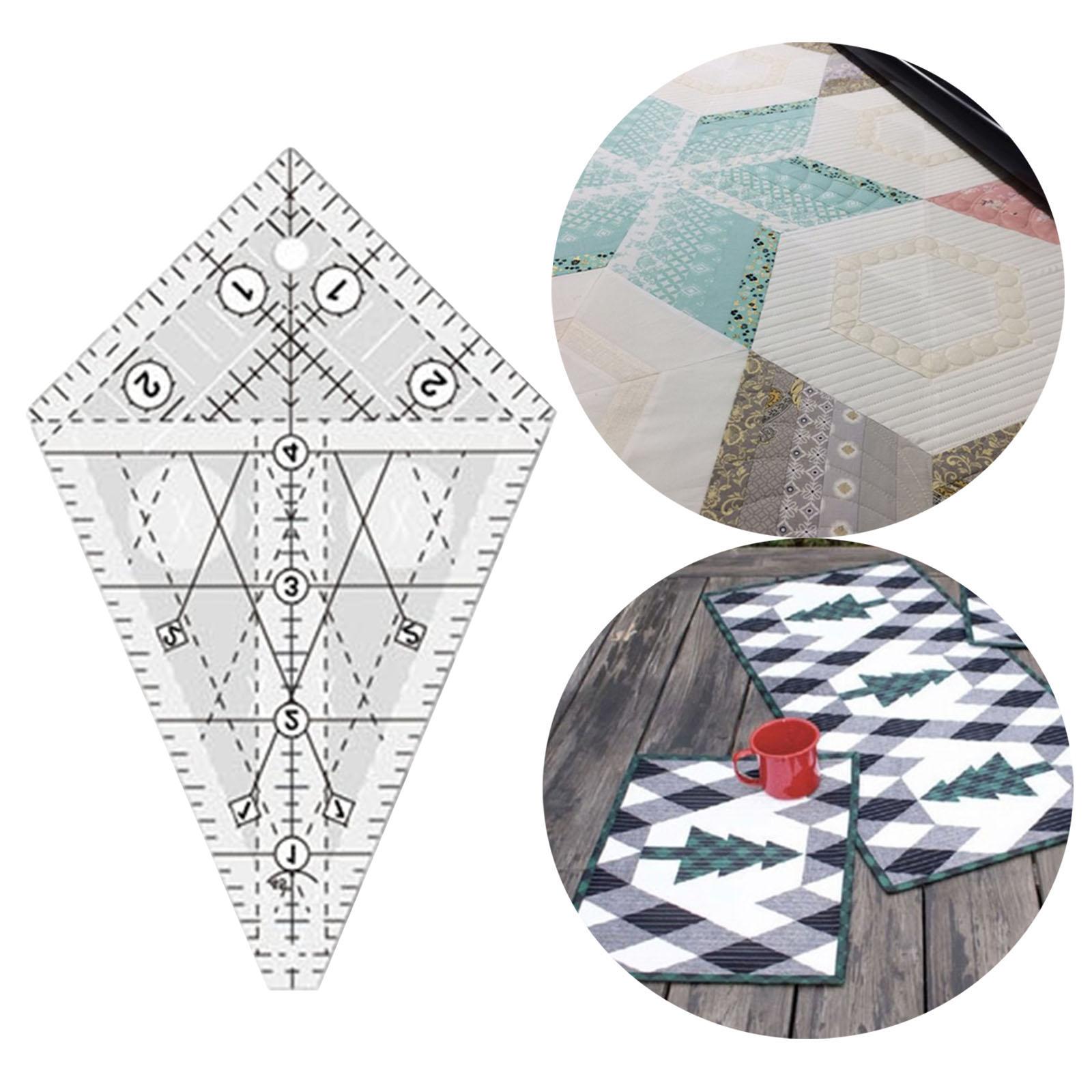 Acrylic Quilting Template Ruler Patchwork Measuring Periwinkle for Supplies S