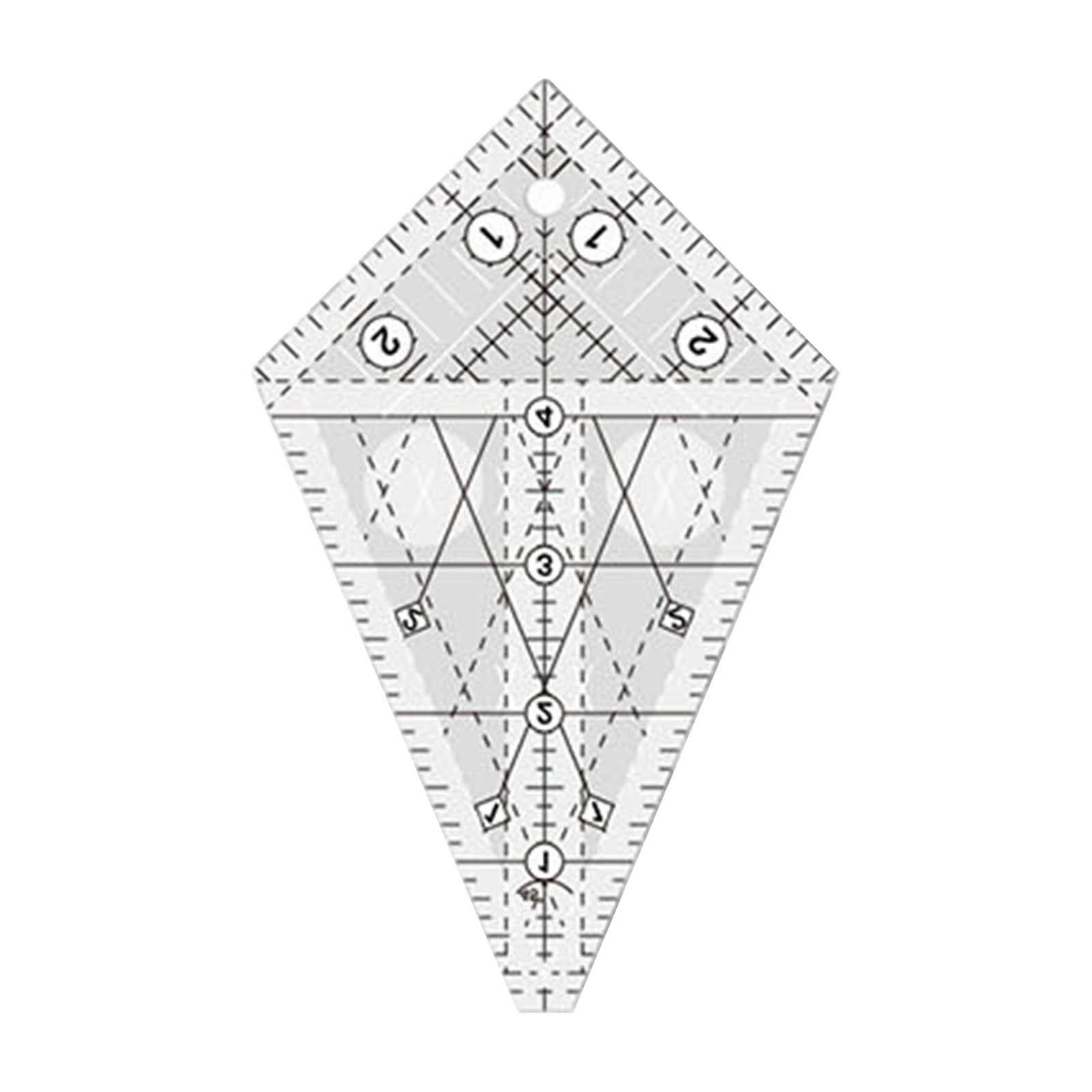 Acrylic Quilting Template Ruler