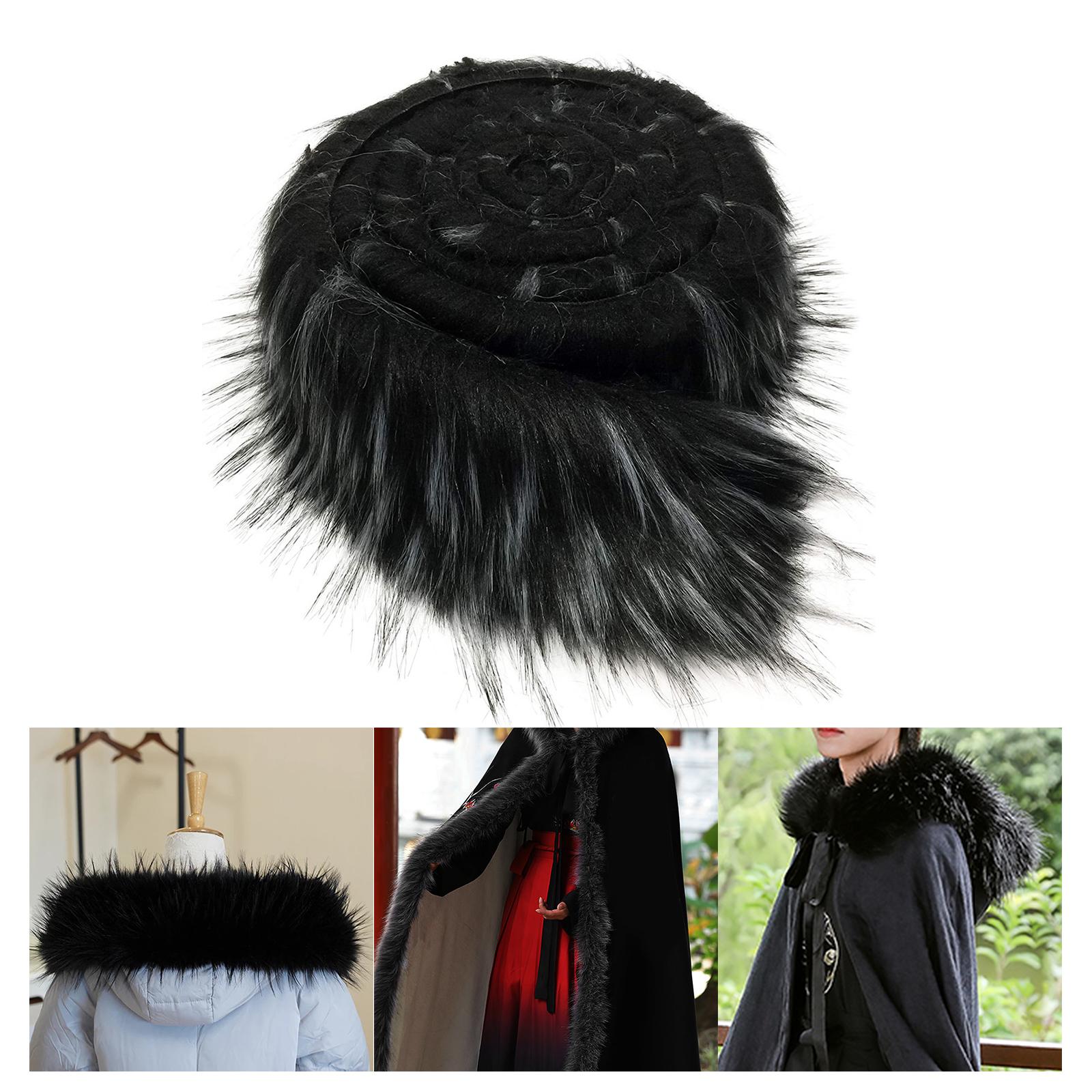 Shaggy Cuts Sewing Trim Handmade Artificial Fabric for Sofa Carpet black