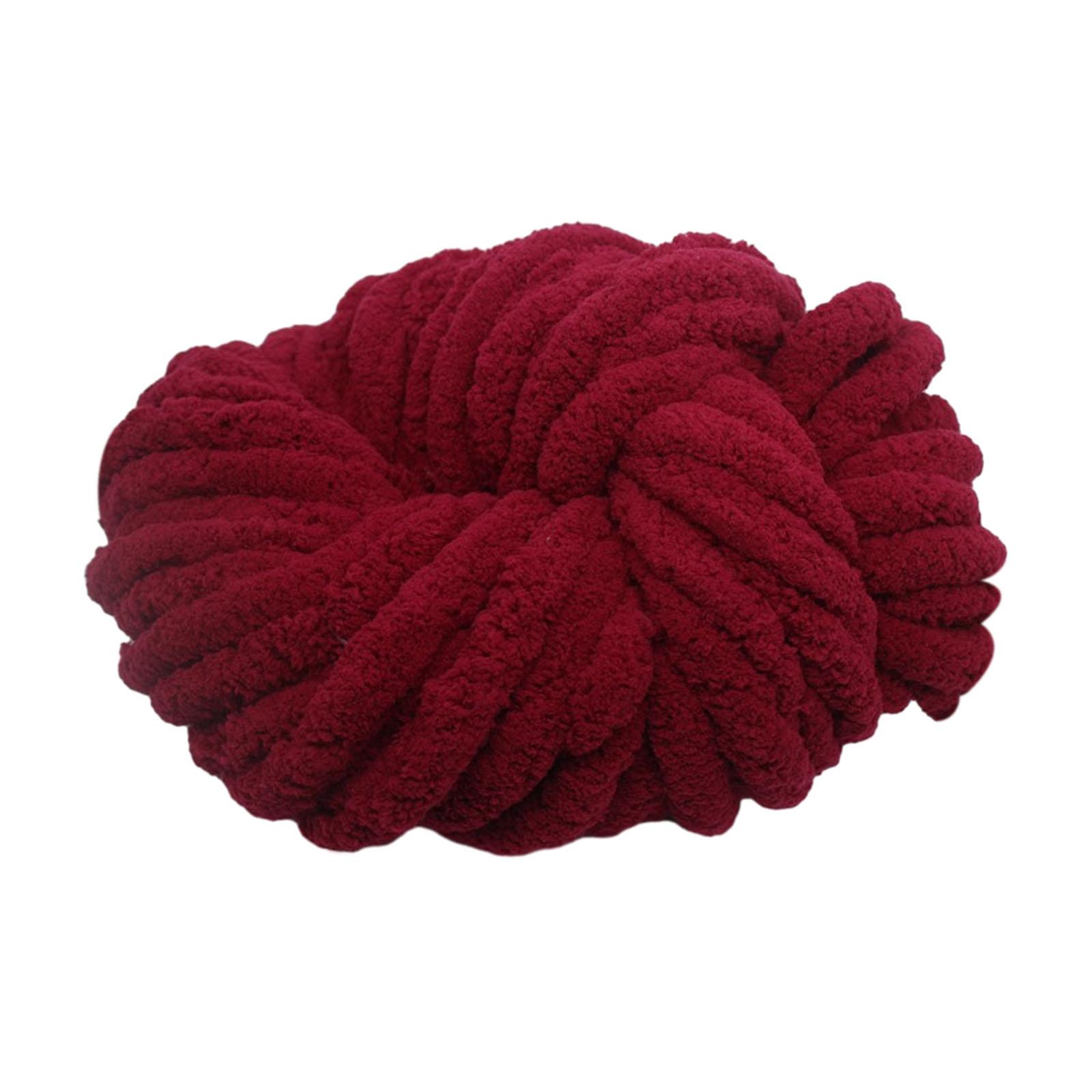 Chenille Yarn Maroon