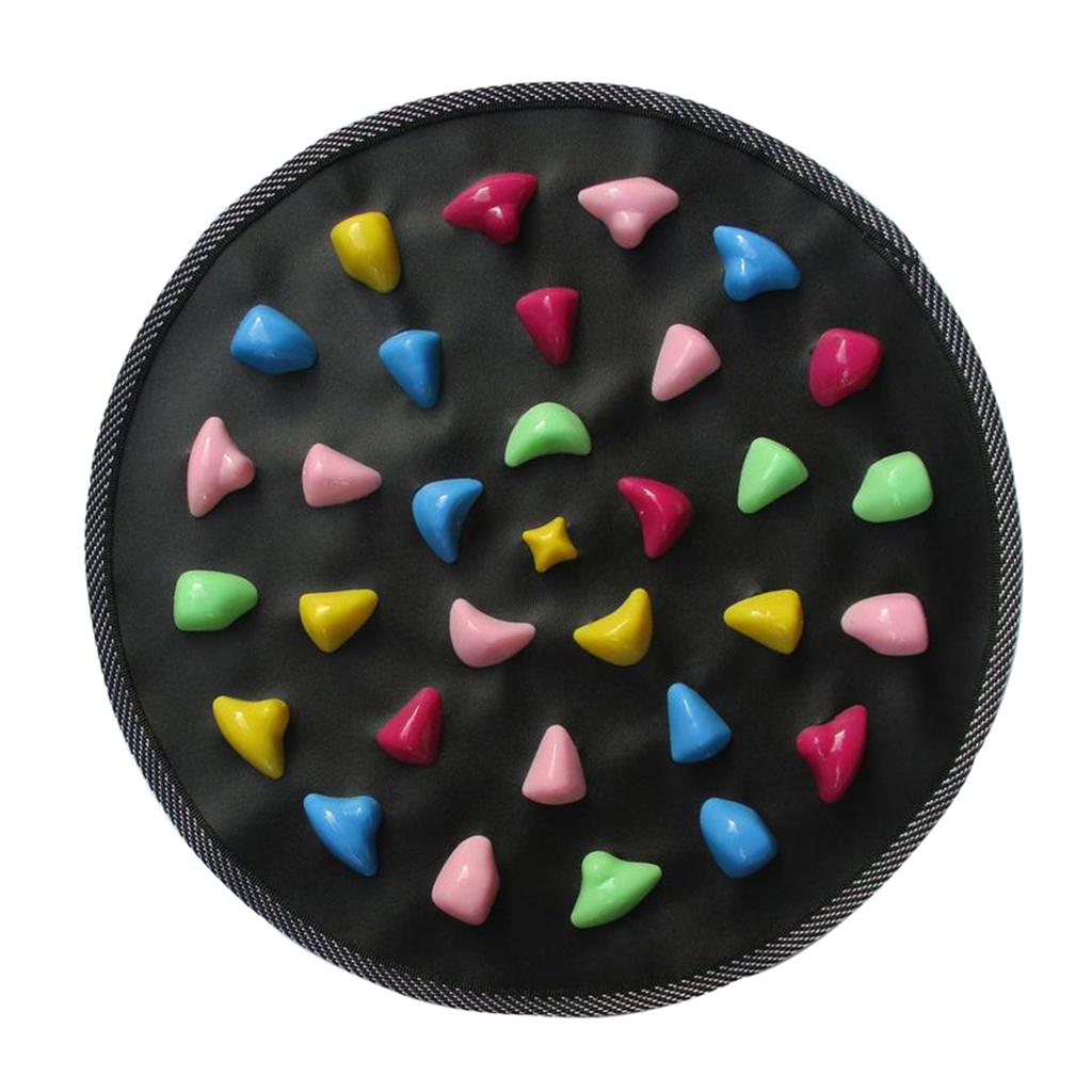 Foldable Reflexology Walk Stone Foot Walk Massager Mat 34.5x34.5cm