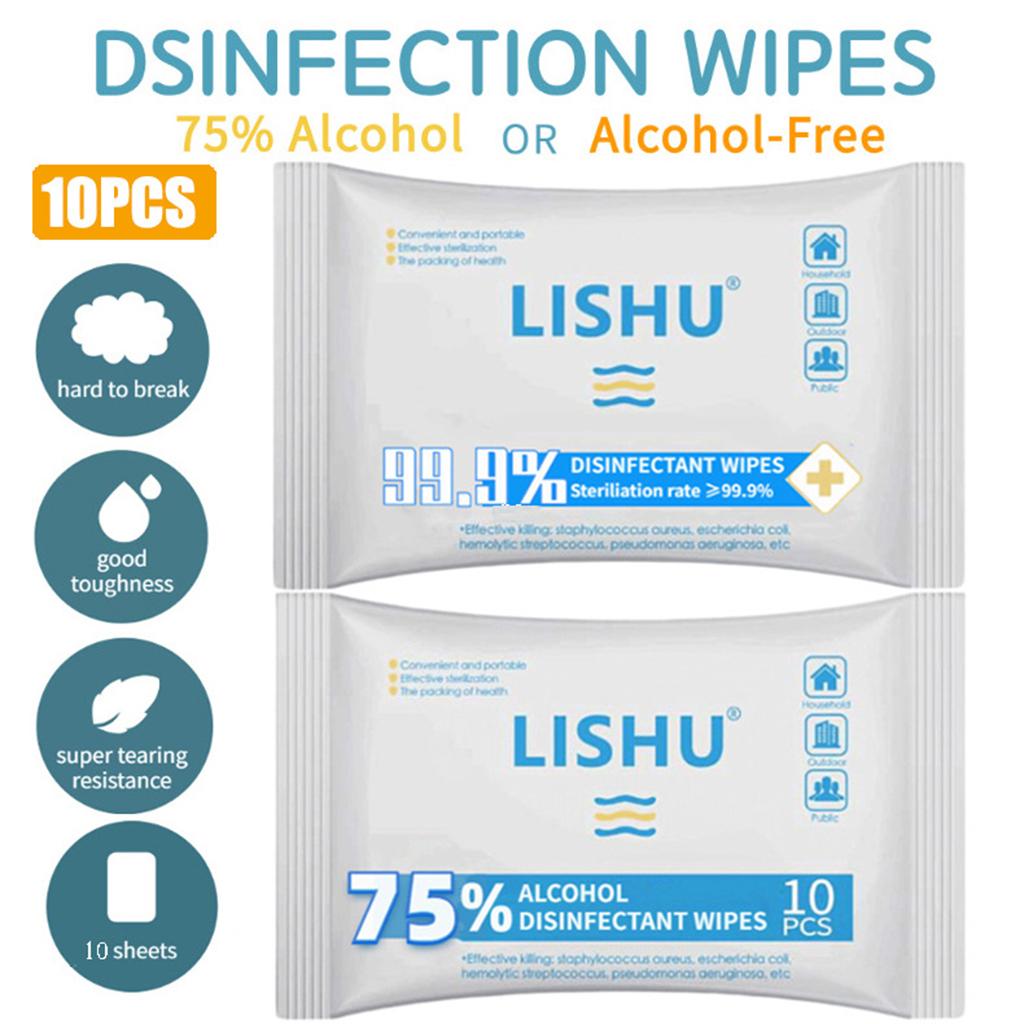 2 Bags Alcohol Wet Wipe Pad Tissue Disinfection Wiper Sheet  No Alcohol